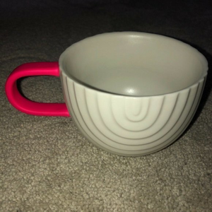 Starbucks 2018 Coffee Mug Neon‎ Pink Handle